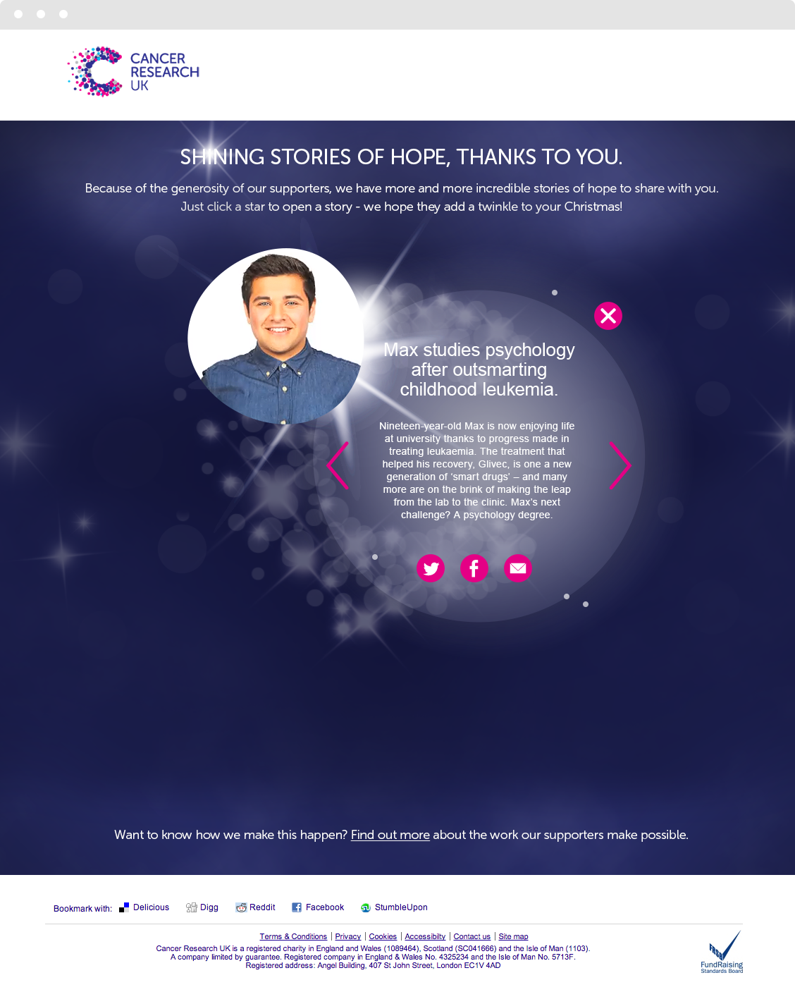 Shining Stars website design