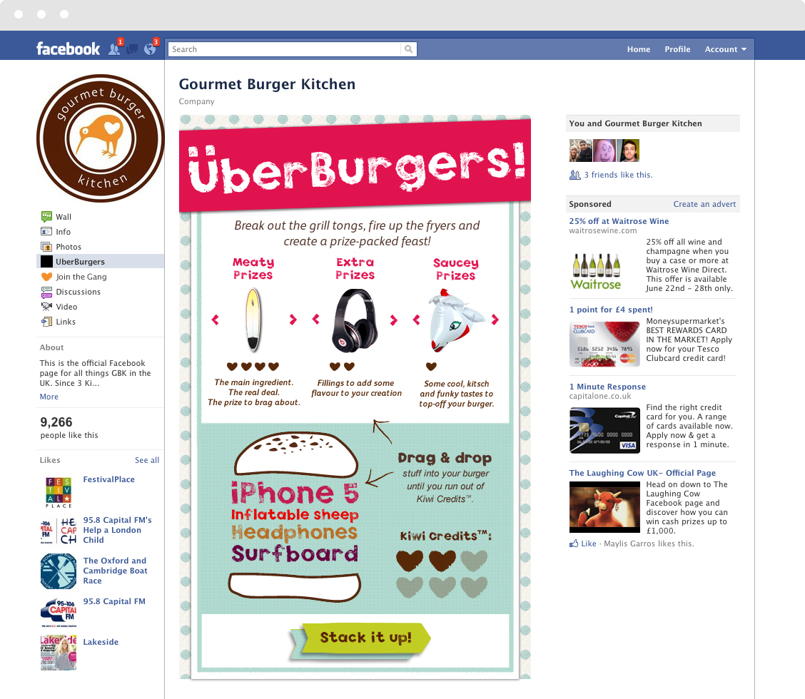 ÜberBurgers! Facebook page